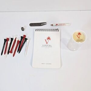 VERDURA Golf & Spa Resort Yardage Guide Book Tees Ball Mark Divot Sicilia Italy